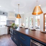 navy blue kitchen cabinets